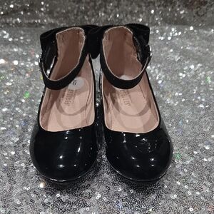 Seychelles Black Kids Dress Shoes with Bow